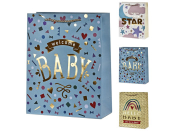Пакет подарунковий паперовий M Little one, 26х32х10см