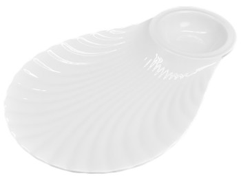 Блюдо порцелянове Shell 14" 36х23см