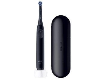 Зубна щітка електрична Oral-B iO 2, акумулятор, 3 режими, футляр, пластик, нейлон, колір чорний