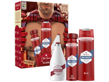 Набір подарунковий Old Spice Whitewater Ironman, дезодорант, гель, лосьйон (ціна за набір 3пр)