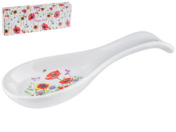 Подставка для ложек Полевой мак керамическая 23х8х3,3см