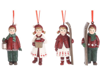 Декоративная подвеска Детки, 4 дизайна, 9,6см (цена за 1шт)