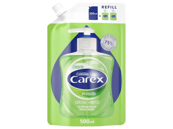 Мыло жидкое Carex Алоэ Вера антибактериальное, дойпак 500мл