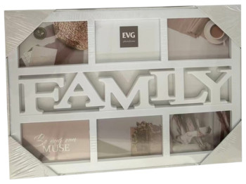 Фоторамка EVG, INNO White Collage 6, пластик, білий, 48×33×2 см 6900071202010