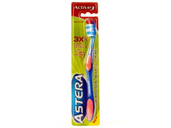 Зубная щетка Astera "Active 3 Medium" (средняя жесткость)