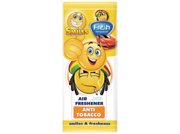 Освежитель воздуха Fresh Way "SMILES DRY" сухой листик Anti-tobacco