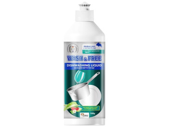 Засіб для миття посуду Wash&Free Екстракт алое вера та лісової суниці 500мл