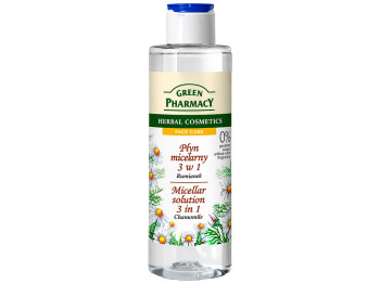 Мицеллярная вода Green Pharmacy 3в1, с экстрактом ромашки, гиалуроновой кислотой и пантенолом, 250мл