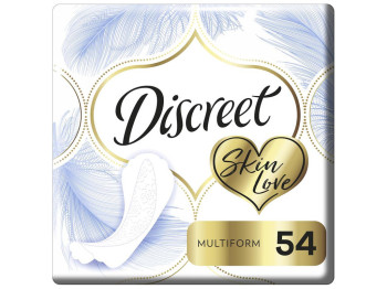 Прокладки ежедневные Discreet Multiform Skin Love, одноразовые, 1 капля, без ароматизаторов, 54шт