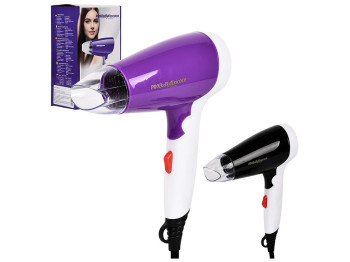 Фен со складной ручкой, 1500W, 12,5x8,5x21см