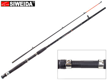 Спінінг штекерний Siweida "Hard Spin" скловолокно, 5 кілець, 2-секційний 2,1м 50-150г