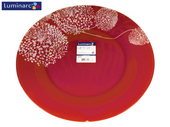 Тарілка Luminarc "Piume Red" 25см 47378