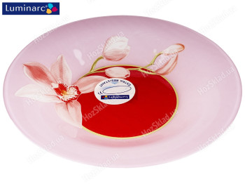 Тарілка супова Luminarc Red Orchis 21,5см 52876