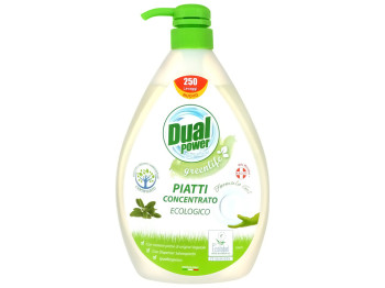 Гель для мытья посуды Dual Power Green Life концентрированный 1л