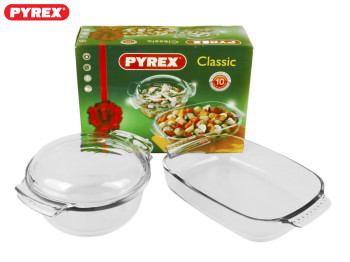 Набор термостекло Pyrex  противень прямоуг. 30x20см +кастрюля 1,5л. 12133