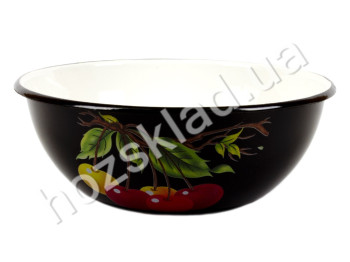 Миска Idilia "Вишня" на черном 1,5л 20см