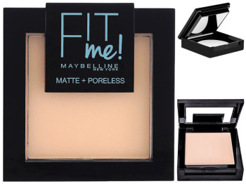 Пудра компактная Maybelline New York "Fit Me Matte+Poreless" отенок 104 (soft ivory) 9г
