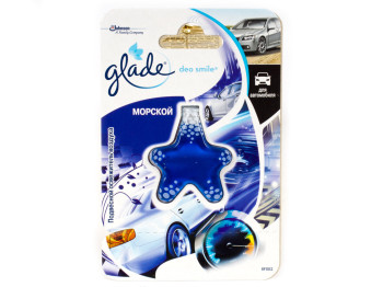 Освежитель воздуха автомобильный Glade Deo Smile "Морской" 3мл.