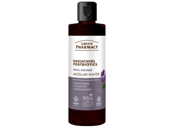 Мицеллярная вода Green Pharmacy Бакучиол и постбиотики, 200мл