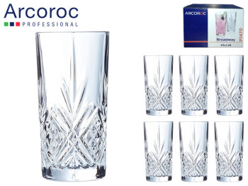 Набор стаканов высоких Arcoroc Broadway 450мл (цена за набор 6шт) 34796