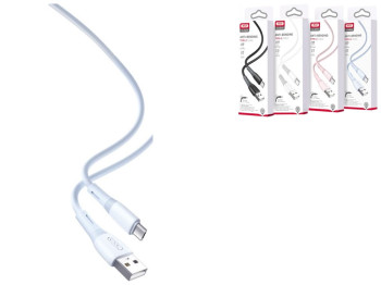 Кабель USB XO NB225 Silicone two-color Type C Цвет Голубой