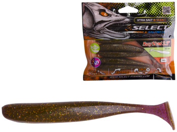 Приманка силиконовая виброхвост съедобная Select Easy Shad 3,5 col.999 90мм (цена за упаковку 5шт)
