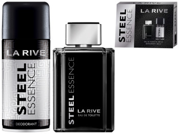 Набор подарочный мужской La Rive Steel Essence (туалетная вода 100мл, дезодорант 150мл)