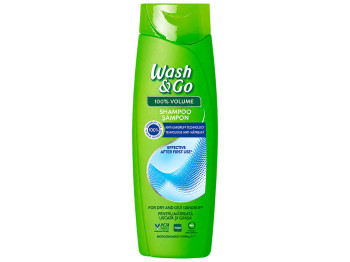 Шампунь против перхоти Wash and Go с технологией ZPT, для всех типов волос, 200 мл