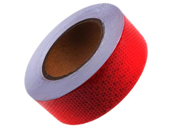 Лента светоотражающая, 5см х 50м, RED (10315/47687)