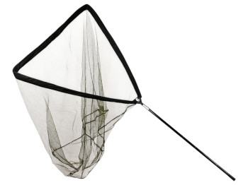 Подсак карповый телескоп, металл, полиэстер, длина 110–194см, размер ячейки 5х5мм, цвет черный