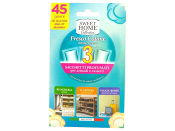 Ароматическое саше для гардероба Sweet Home Collection, свежесть хлопка