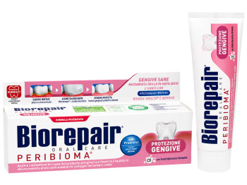 Зубна паста Biorepair Peribioma Protezione Gengive для захисту ясен без фтору, 75 мл