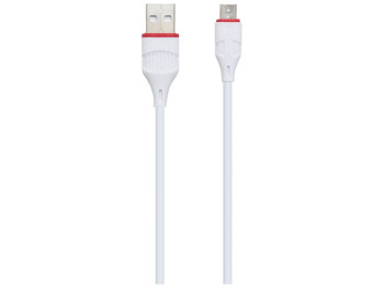 Мережевий зарядний пристрій Borofone BA21A Micro QC 3.0A 18W Колір Білий