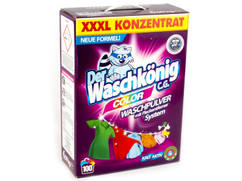 Стиральный порошок бесфосфатный Waschkonig Color концентрат 6,9кг  коробка, Германия