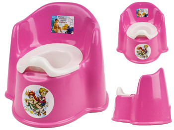 Горшок-кресло детский со съемной чашей (цвет розовый) Консенсус