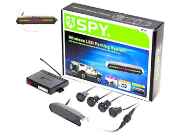 Парктроник SPY LP-121 (LED, 4 датчика D18мм, коннектор, радио) черный