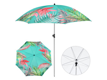 Пляжна парасоля Tropics, метал, поліестер, діаметр 2м, з нахилом