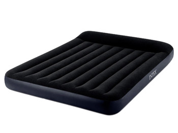 Надувной матрас Intex 64141, ПВХ с велюровым покрытием, 191×99×25см, цвет черный