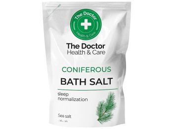 Соль для ванн The Doctor, морская, с экстрактом и эфирным маслом хвои, 500г, дойпак
