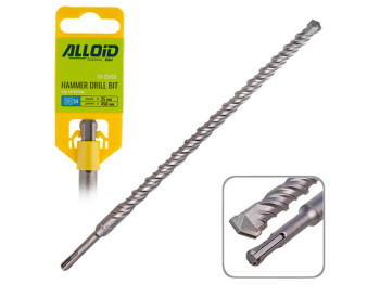 Бур по бетону Alloid SDS-plus S4, 25x450мм (FH-25450)