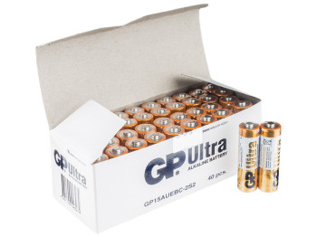 Батарейки алкалінові GP Ultra Alkaline, 1.5V, AA, LR6 (ціна за спайку 2шт)