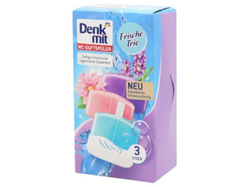 Туалетный блок для унитаза Denkmit Frische-Trio, 3×55мл (цена за 3шт)