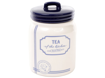 Банка керамічна Tea для сипучих продуктів синя Red&Blue, 900мл