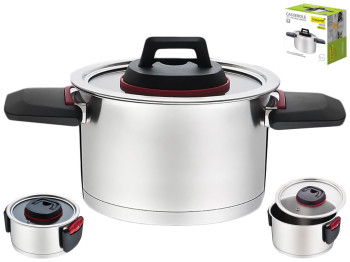 Кастрюля Maestro с крышкой, склад.ручки, 16см, 1,6л