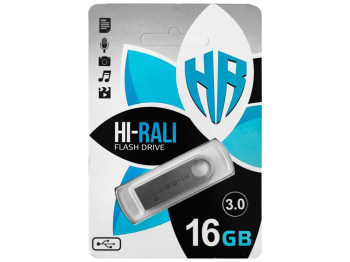 USB флеш-накопичувач 3.0 Hi-Rali Shuttle 16gb Колір Сталевий