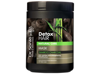 Маска для волосся Dr. Sante Detox Hair, з бамбуковим вугіллям та олією інка інчі, 1 л