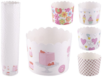 Формочки бумажные для кексов Stenson D6,5см (цена за упаковку 50шт)