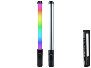 Лампа RGB LED Stick, 50см, цвет черный, мятая упаковка