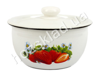 Салатник Idilia с крышкой "Клубника" 1,5л 17см