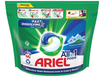 Капсули для прання Ariel Pods All-in-1 Mountain Spring, 44шт